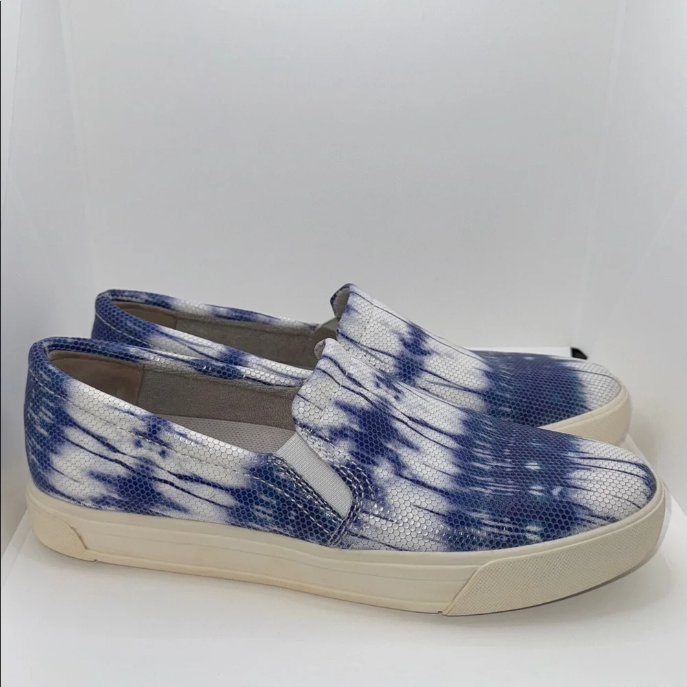 Naturalizer Aileen Slip On Sneakers Blue Tie Dye Leather Women’s 9.5